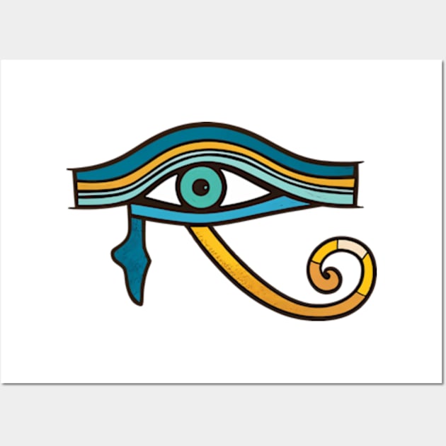 Eye of Horus Wall Art by Neon Galaxia